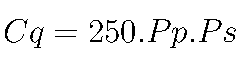 Cq = 250 . Pp . Ps
