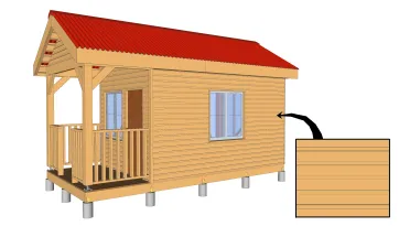 Revêtement horizontal à recouvrement