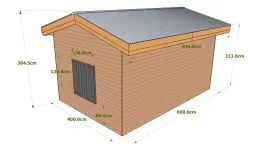 Dimension générale de l’abri 2