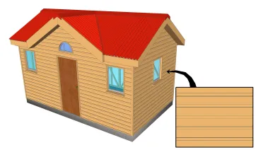 Revêtement horizontal à recouvrement