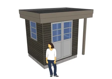 Cabane en gris foncé&nbsp;: Variante 6A