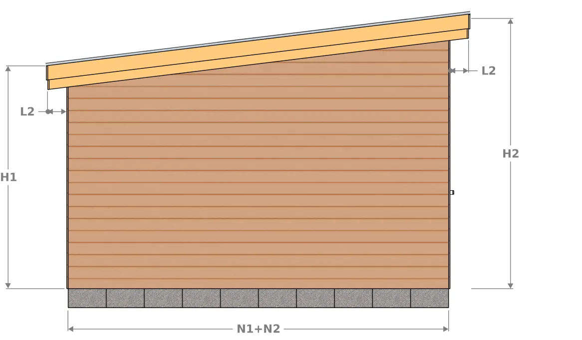 Vue façade latérale droite