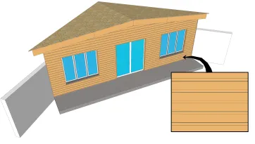 Revêtement horizontal à recouvrement