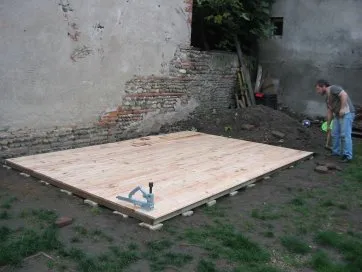 La plancher est terminé