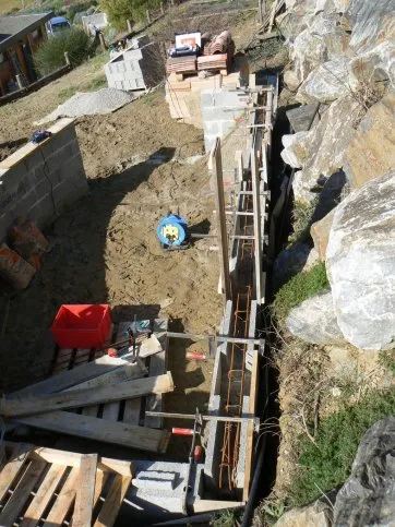 Coffrage du chainage