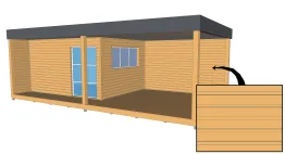 Revêtement horizontal à recouvrement