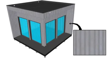 Revêtement en panneaux métalliques
