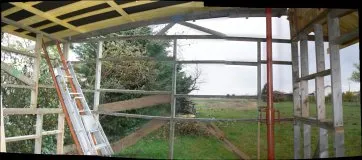 Panoramique intérieur sur la structure