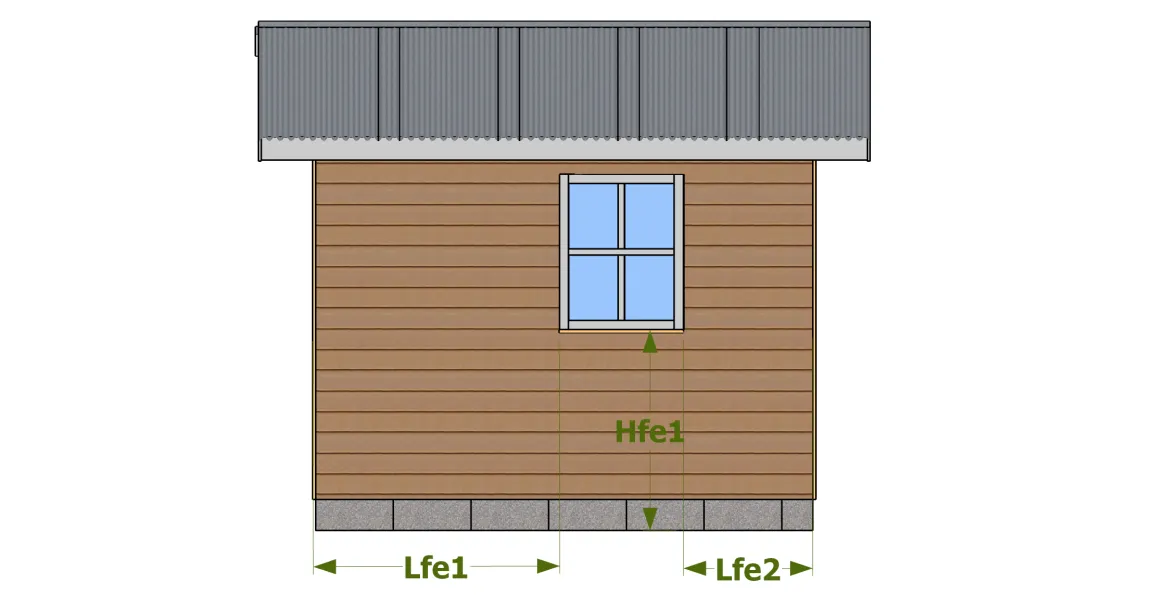 Vue façade latérale gauche