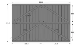 Détails porte garage (Façade M1)