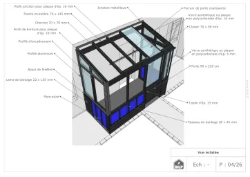 Vue éclatée du modèle FALIA