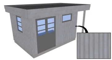 Revêtement en panneaux métalliques