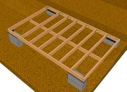 Fixation des solives