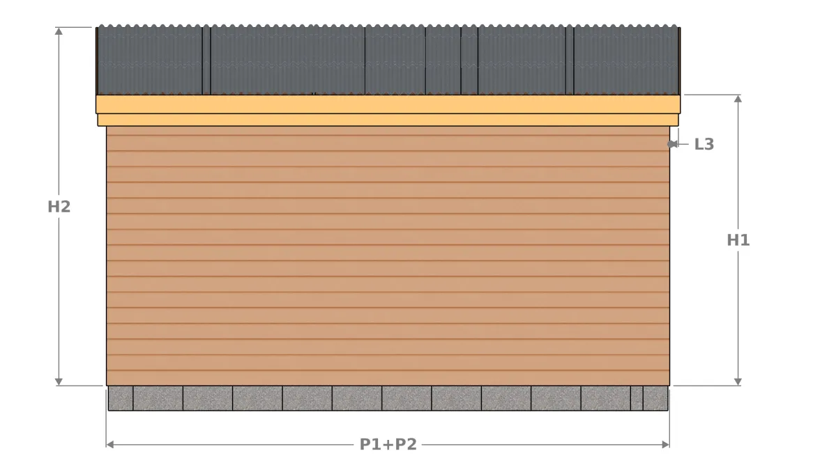 Vue façade de derrière