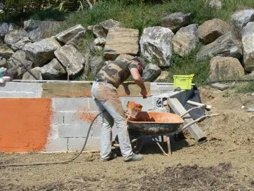 Remplissage du sablon