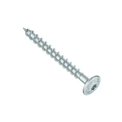 HECO-TOPIX-plus, vis à plateau, T-Drive, filet total variable, zingué blanc, A3K - Réf. 61973