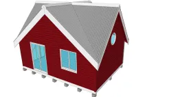 Bardage bois de couleur brune