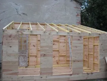 Les solives sont toutes en place