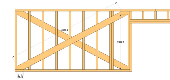 Dimension contreventement M1