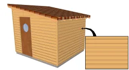 Revêtement horizontal à recouvrement