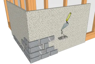 Fixation de bois rond à 90°