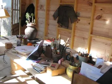 Le bureau de l’artiste