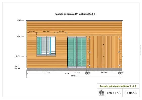 Dimensions LOUISA_C option 2 et 3