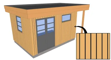 Bardage à claire-voie