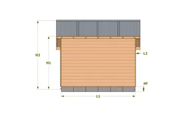 Dimensions façade postérieure