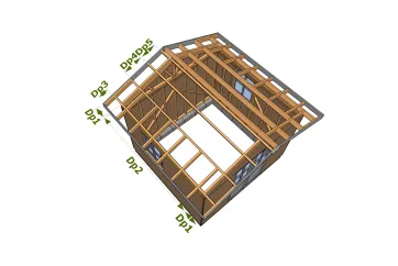 Dimensions des éléments de la toiture