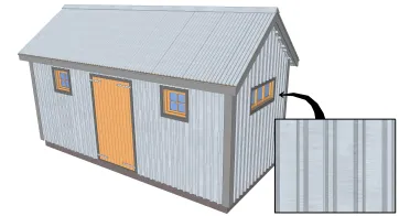 Revêtement en panneaux métalliques