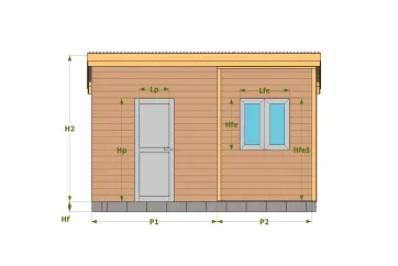 Dimensions façade principale