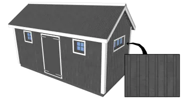 Revêtement en panneaux métalliques coloré en gris très foncé