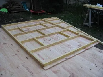 Structure de pignon à plat