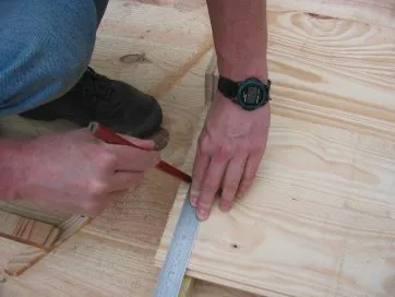 On trace la ligne de coupe