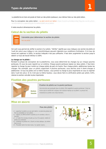 Extrait de la rubrique bois sur pilotis