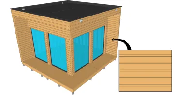 Revêtement horizontal à recouvrement