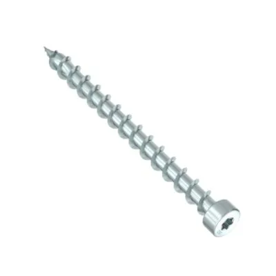 HECO-TOPIX-plus, tête cylindrique, T-Drive, filet total, zingué blanc, A3K - Réf. 61930