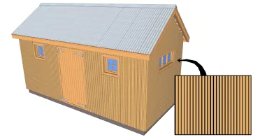 Bardage à claire-voie