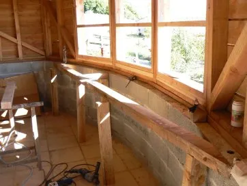 Puis j’ai inséré des montants verticaux