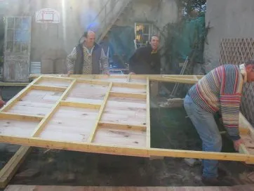 On amène le pignon gauche