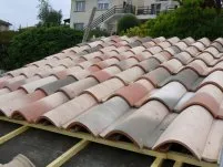 La pose des tuiles est très rapide