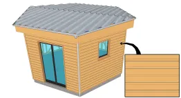 Revêtement horizontal à recouvrement