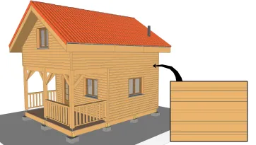 Revêtement horizontal à recouvrement