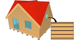 Bardage horizontal à claire-voie