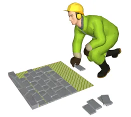 Poser à sec les pierres