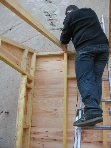 On positionne la solive