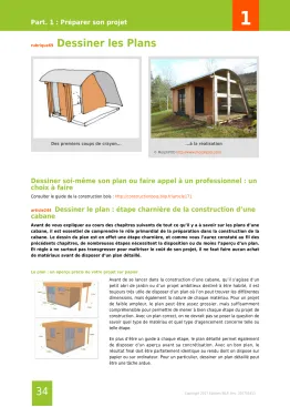 Extrait de la rubrique dessiner les plans