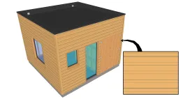 Revêtement horizontal à recouvrement