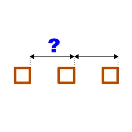 Déterminer les entraxes des supports de lames